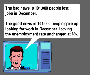 unemployment good news bad news